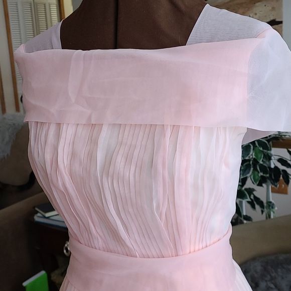 Vintage 50s 60s Tempo Togs Montreal Pink Dress Girls - Picture 4 of 12